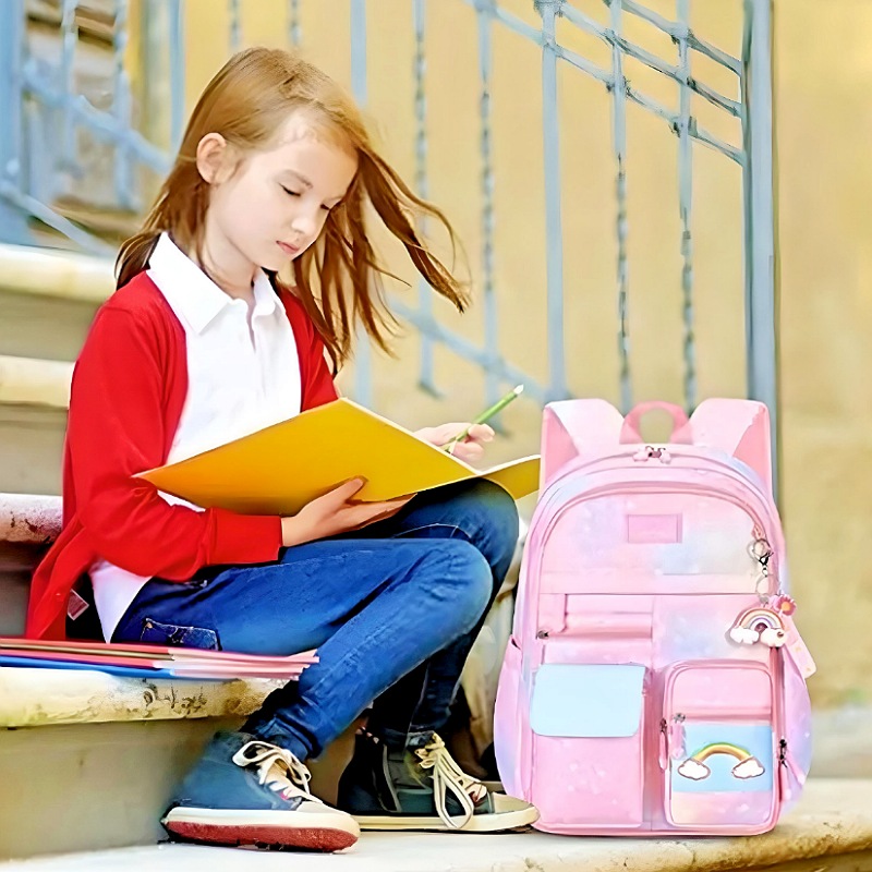 Mochila escolar para niñas Mochila arco iris para niñas Bolsas escolares 3  en 1 Set con bolsa de almuerzo Resistente al agua : .com.mx: Ropa,  Zapatos y Accesorios