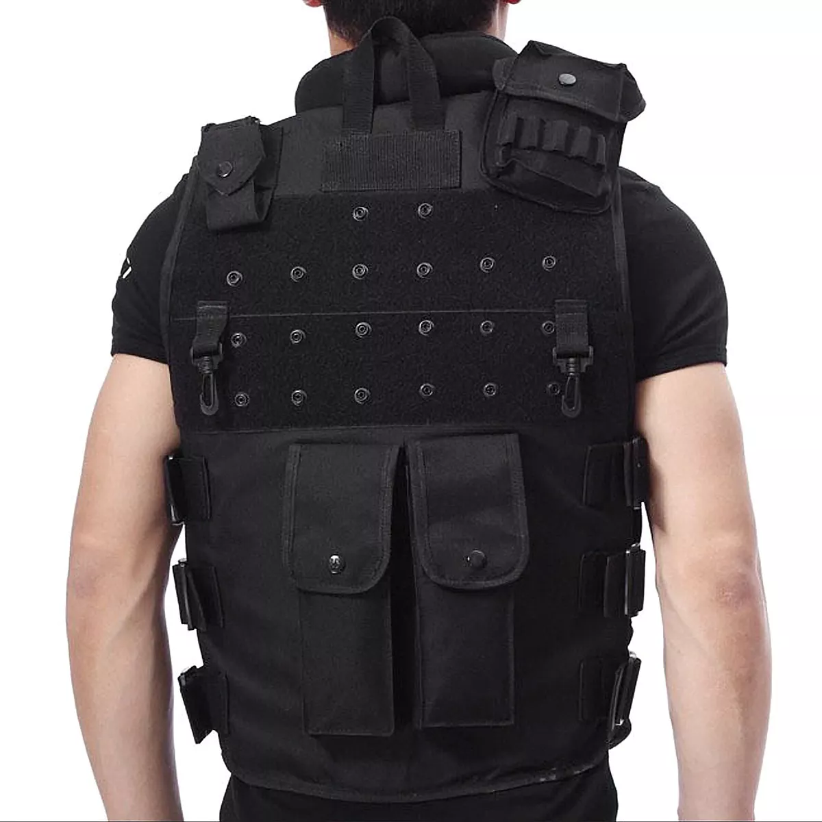 Chaleco Táctico Militar Bolsos Removibles Airsoft Paintball