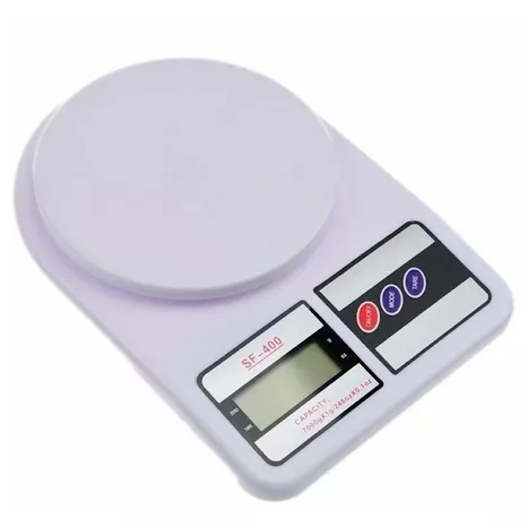 Báscula de cocina digital Electronic SF-400 pesa hasta 10kg blanca