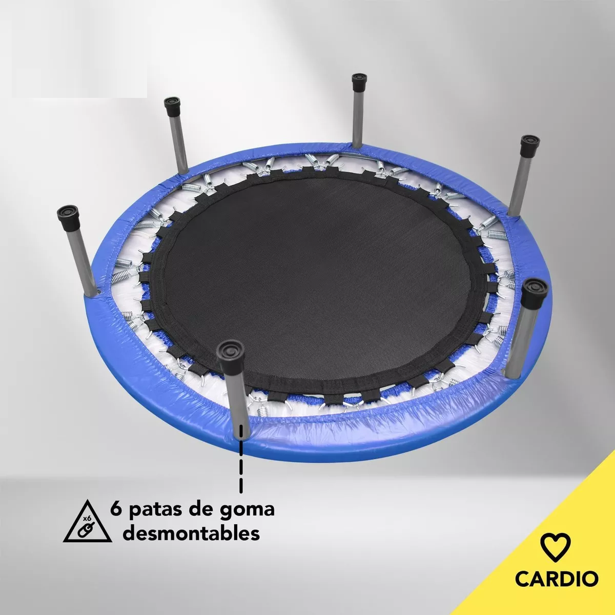 Trampolin Brincolin Aeróbico 91cm Tumbling Fitness Gym Ejerc Azul
