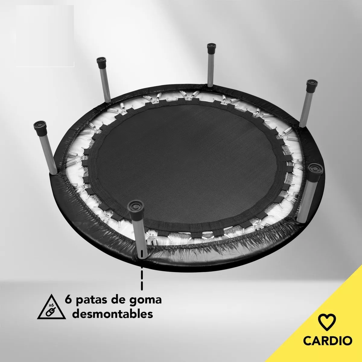 Trampolin Brincolin Aeróbico 91cm Tumbling Fitness Gym Ejerc Negro