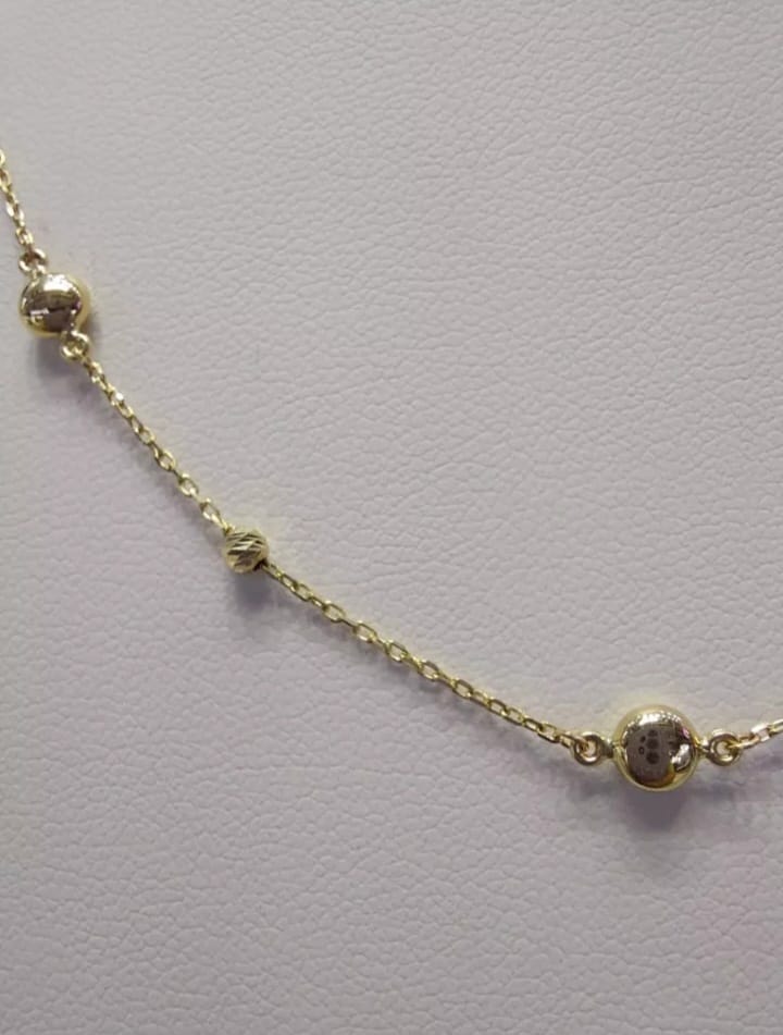 Gargantilla Borlas Oro 14k + Obsequio