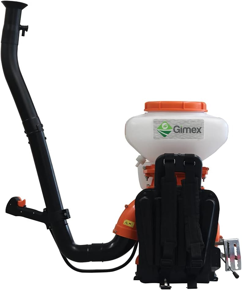 Aspersor de mochila con motor 14 litros Para polvo líquido en un solo tanque Con sistema antivibratorio Motor 2 tiempos