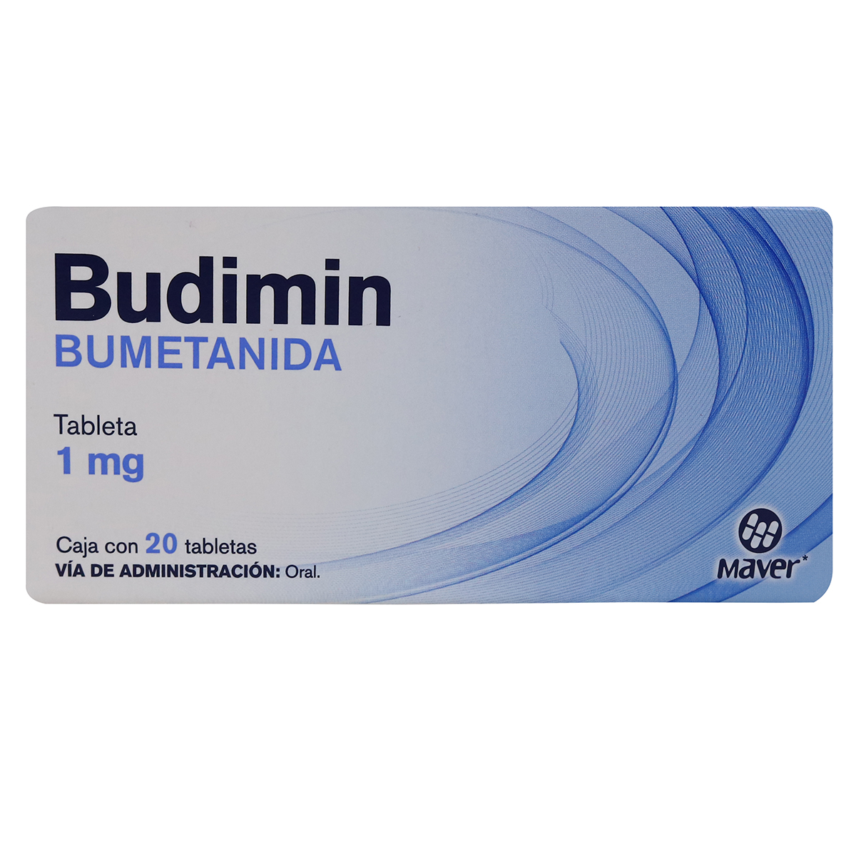 BUDIMIN BUMETANIDA, CAJA CON 20 TABLETAS 1 MG
