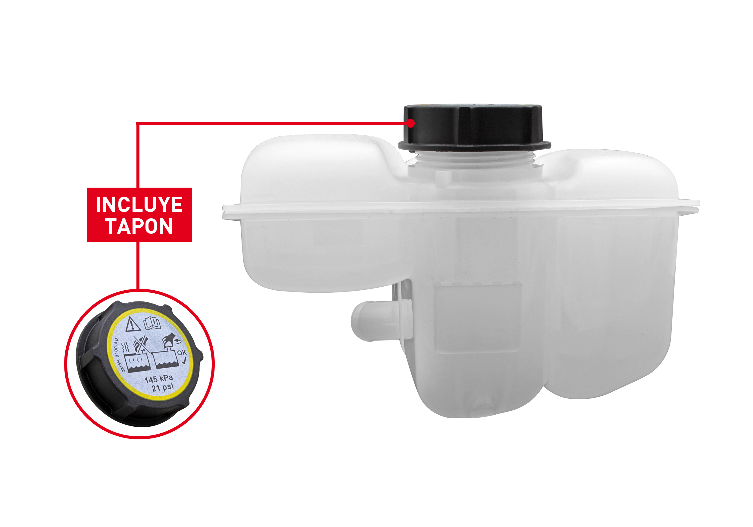 Deposito Anticongelante Ford Focus 2.0 2012-2018 Escape 1.6 2012-2018