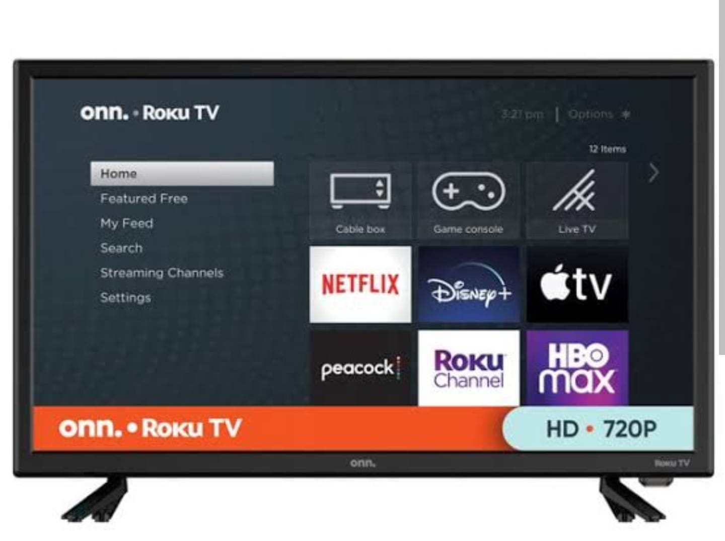 Onn. 24 Class HD 720P LED Roku Smart TV 100012590