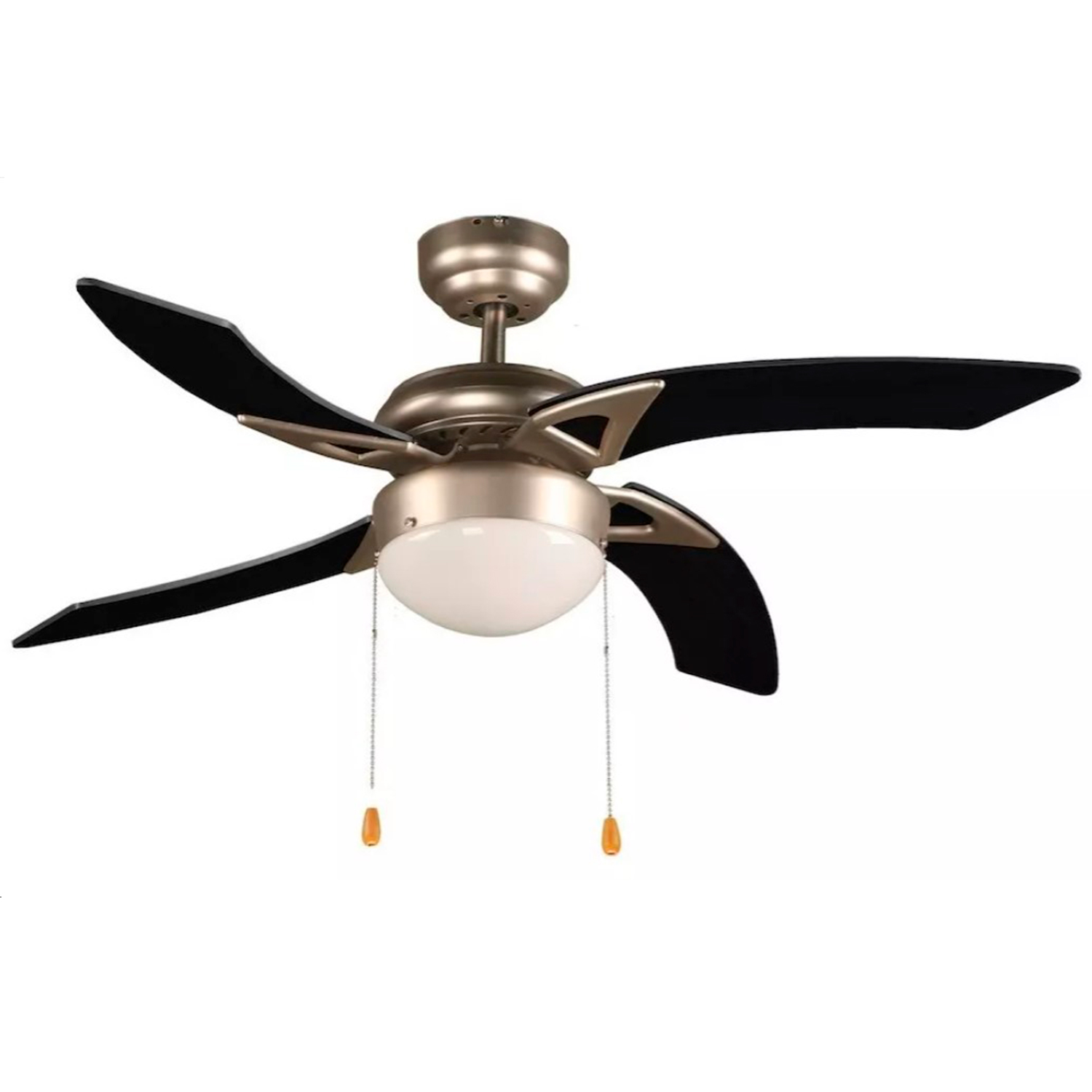 Ventilador De Techo Igoto V4205 Negro Con 3 Velocidades.