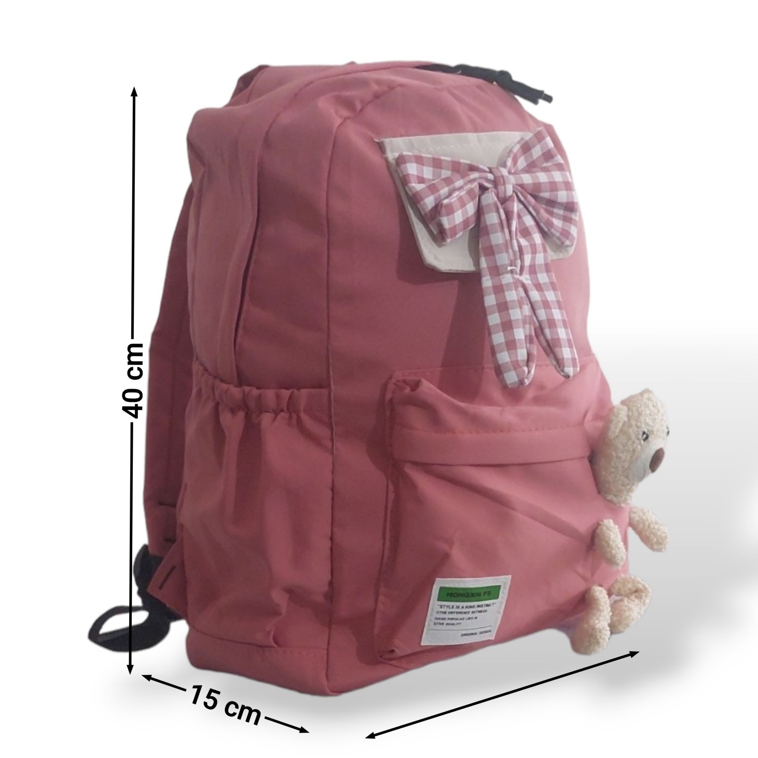 Mochila niña Back Pack tamaño Primaria con Adornos