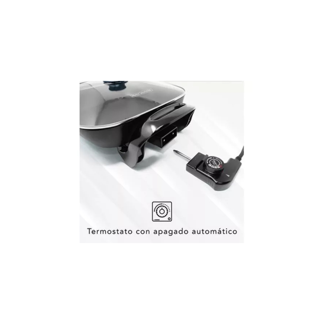  Sartén Eléctrico Mayware HY-3030 4.5L 120V Antiadherente 