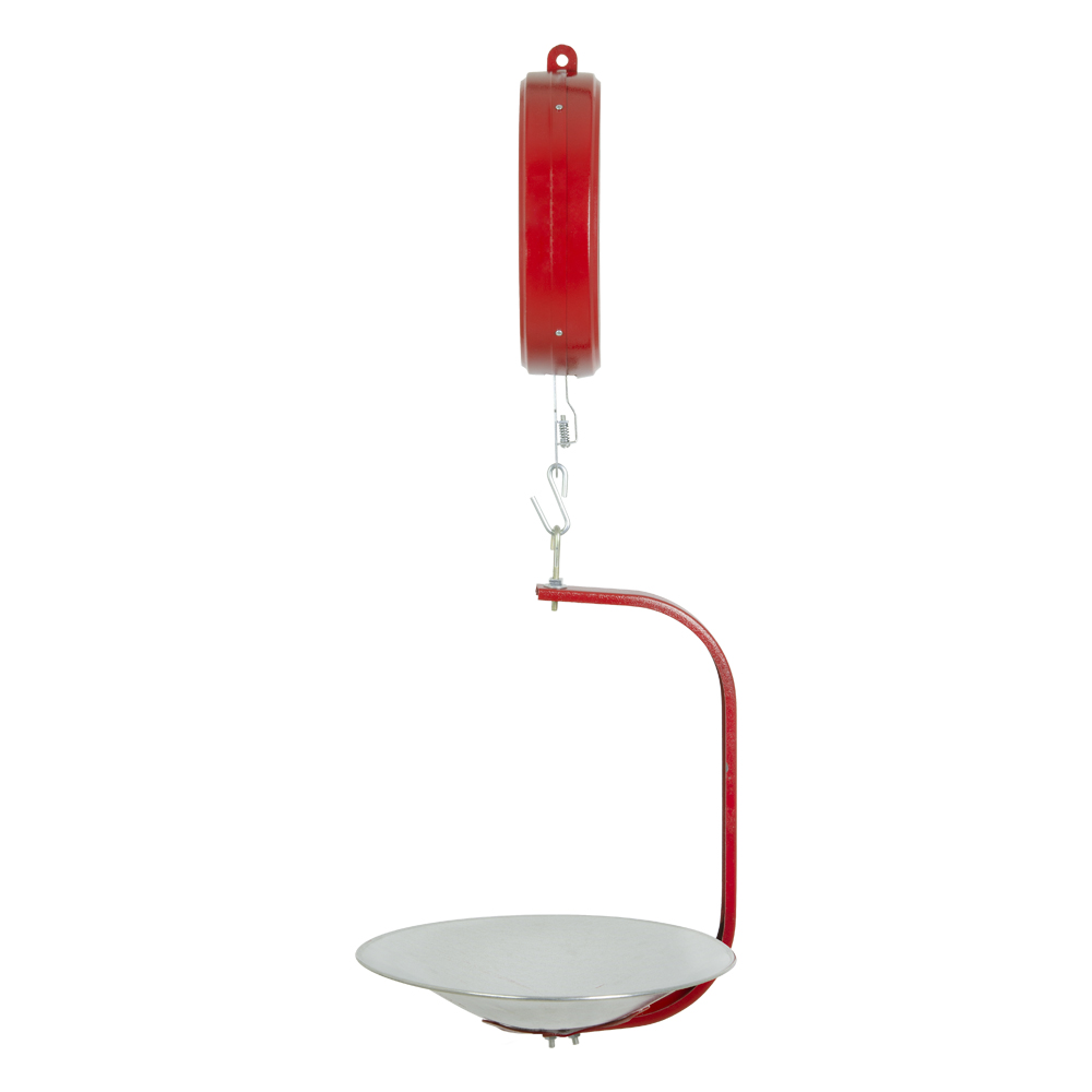 Báscula Colgante De Reloj 10kg Para Medición Fácil y Precisa De Peso Cucharon Plástico ABS grabado Alimenticio Charola De Aluminio-Hasta 10 Kg