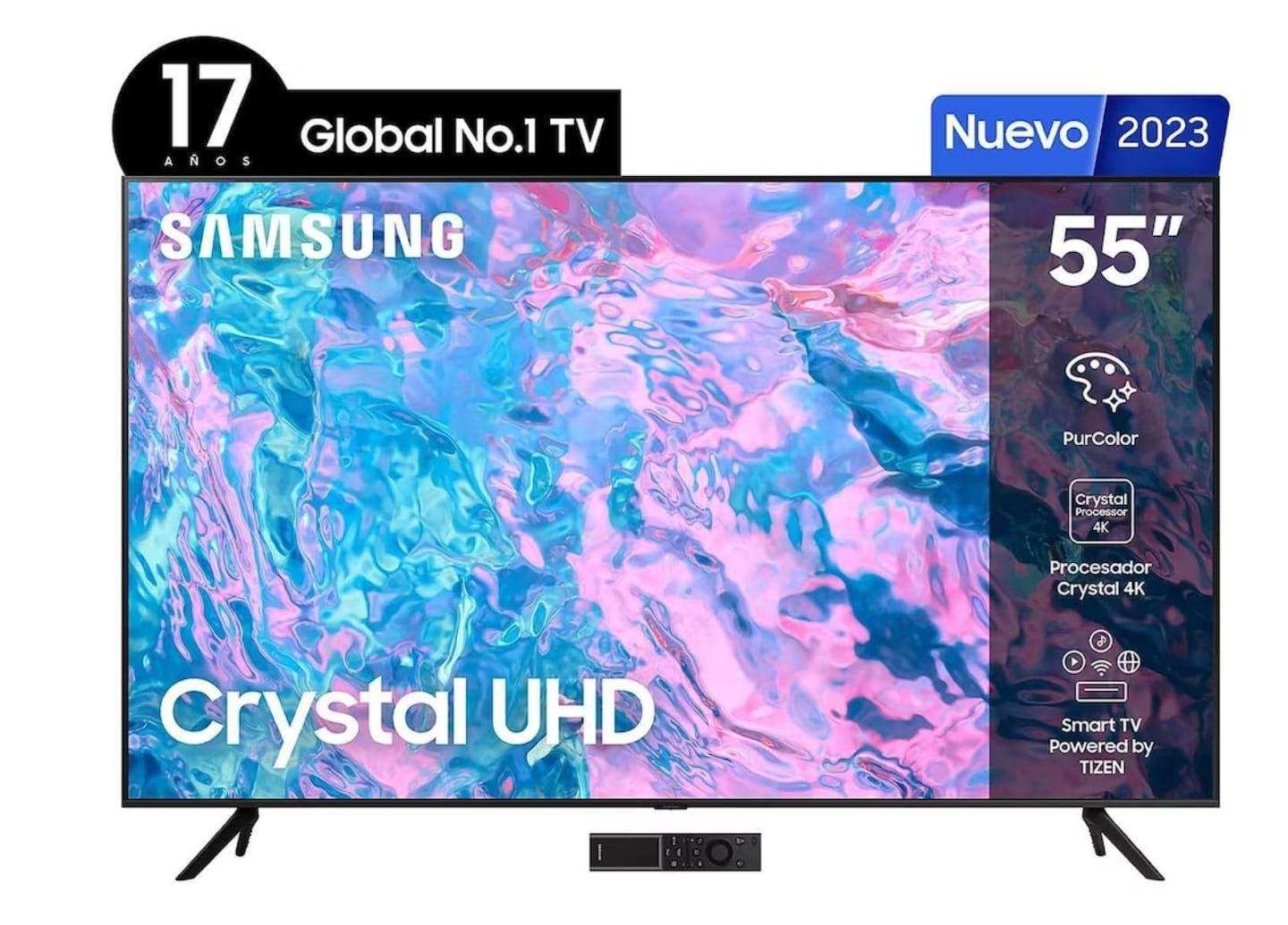 SAMSUNG 55 Class CU7000B Crystal UHD 4K Smart Television UN55CU7000BXZA