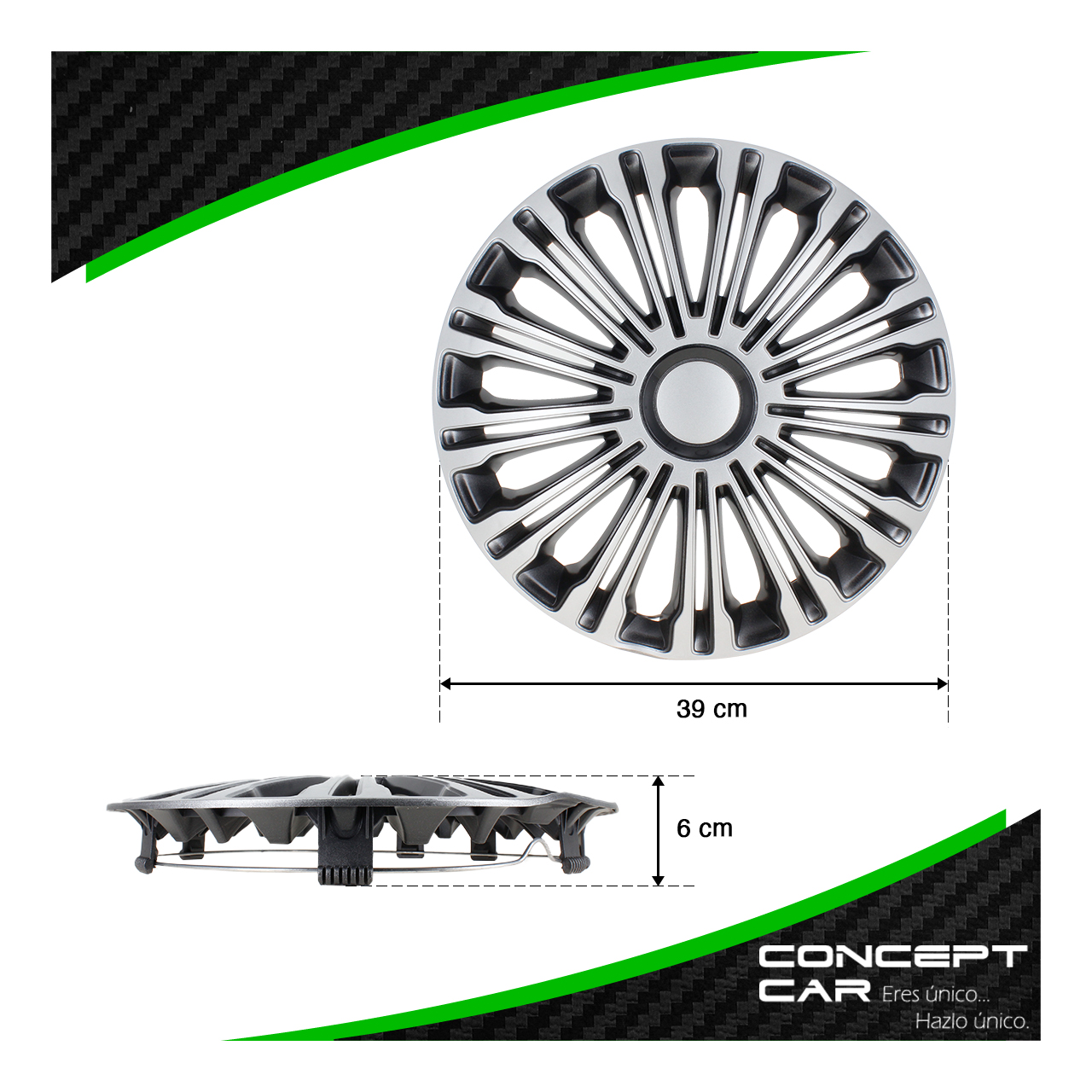 Juego 4 Tapones Rin Calidad Premium Universal Volant Rin 14