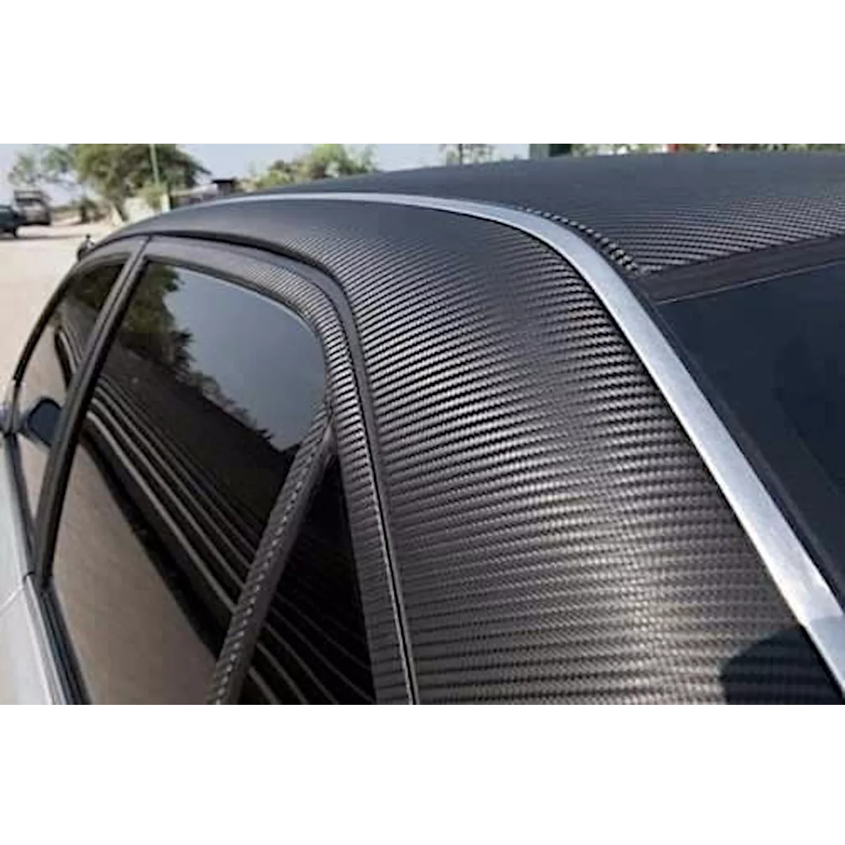 Vinil Automotriz Fibra De Carbono Negro Textura 30 Cm X 3 Mt