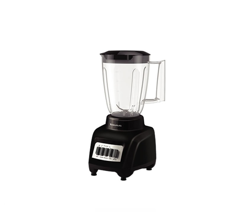 Licuadora Marca Taurus Modelo Haley Vaso De Plastico Base Negra Y 4 Velocidades