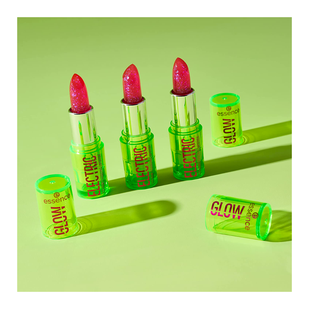 Essence | Barra de Labios Eléctrica de Cambio de Color | Rosa Natural Reactiva al pH para Todos los Tonos de Piel | Vegana y Libre de Crueldad | Sin Gluten, Sin Aceite y Sin Parabenos.