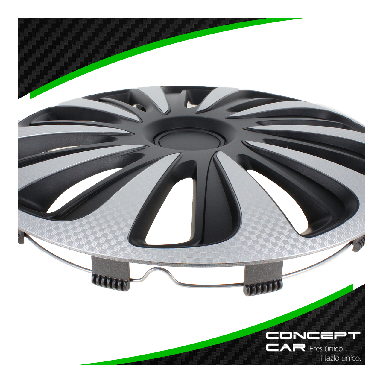 Juego 4 Tapones De Rin Calidad Premium Caliber Carbon Rin 14