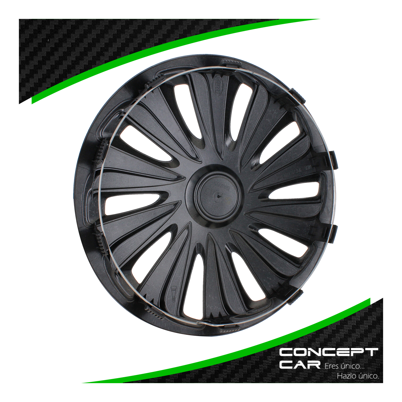 Juego 4 Tapones De Rin Calidad Premium Caliber Carbon Rin 14