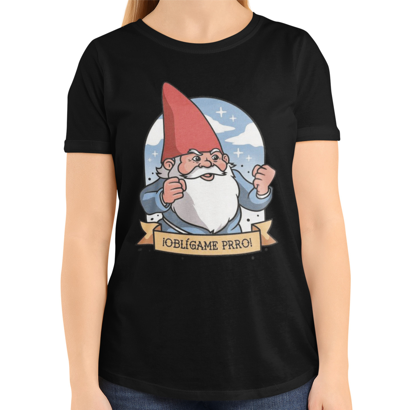 Playera Dama y Caballero Meme Nomo Obligame Prro