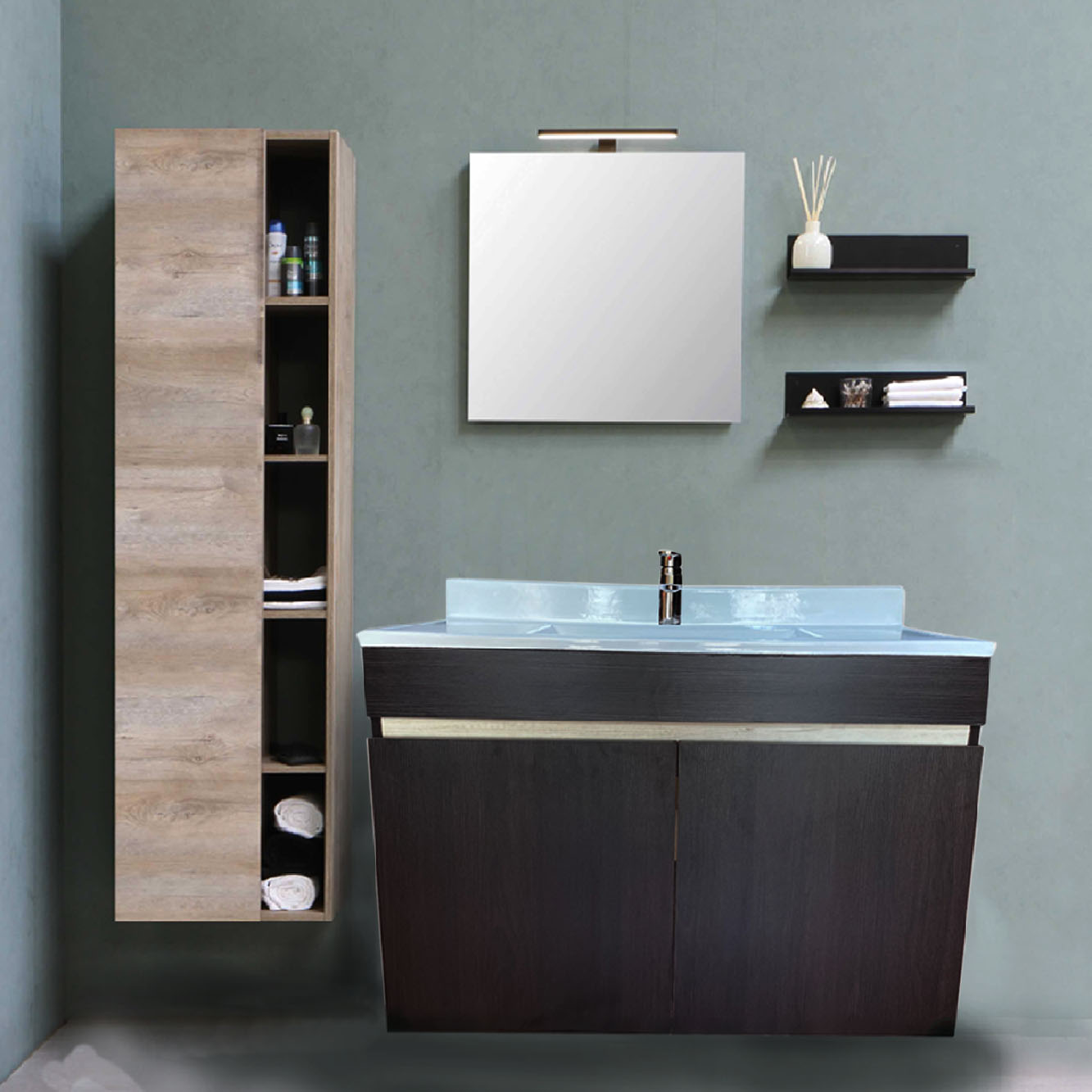 Mueble Gabinete Tocador Para Baño Flotante