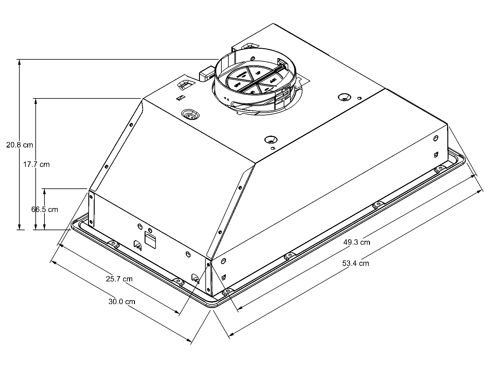Campana Telescópica Whirlpool 21 pulgadas WHL6030S