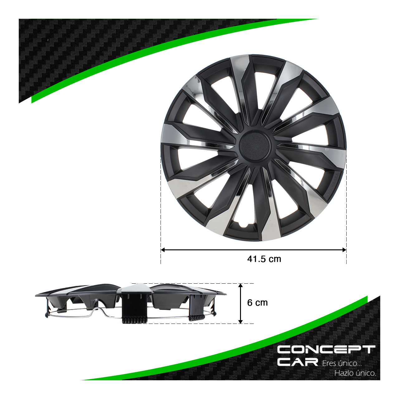 Juego 4 Tapones Rin Calidad Premium Cromo Typhoon Rin 15