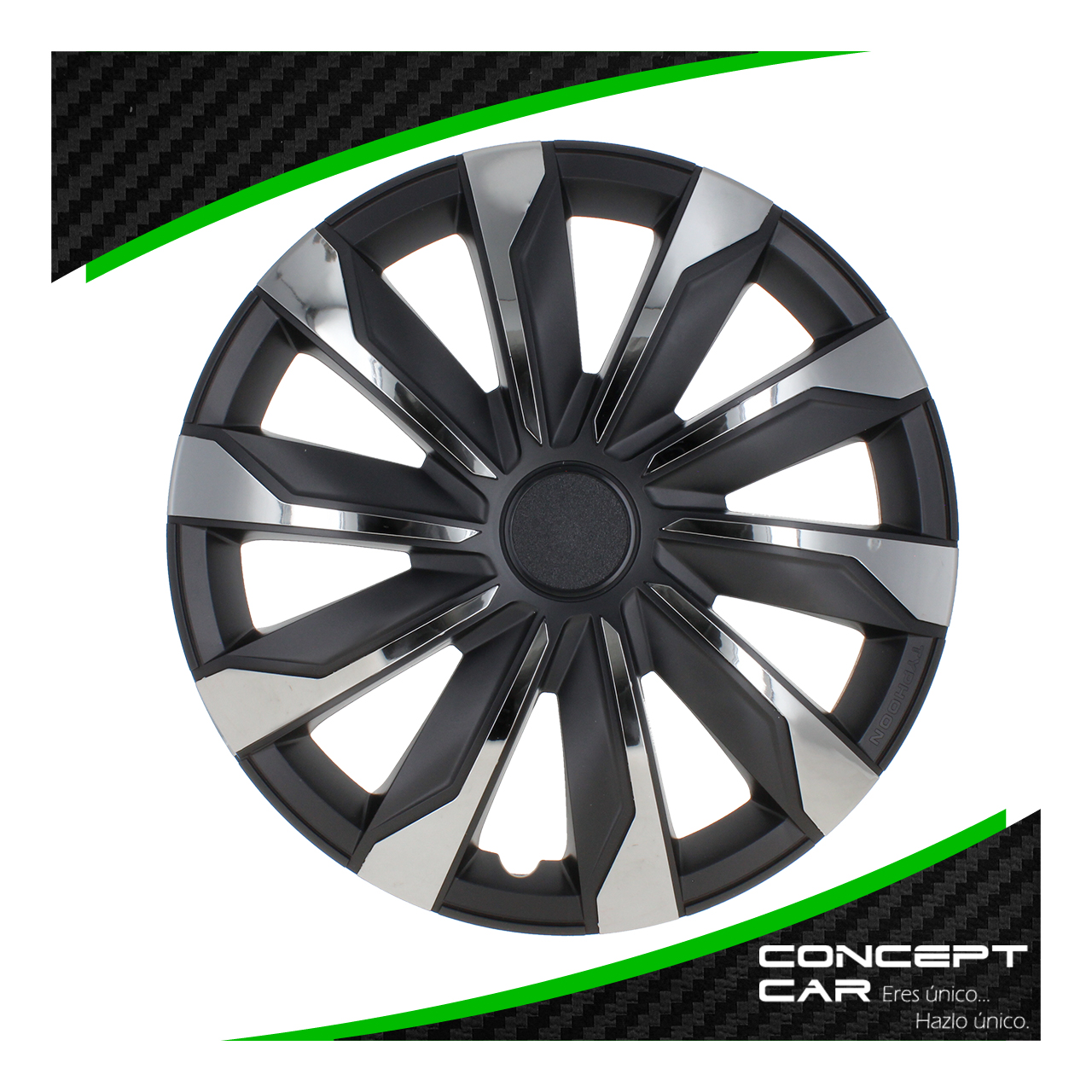 Juego 4 Tapones Rin Calidad Premium Cromo Typhoon Rin 15