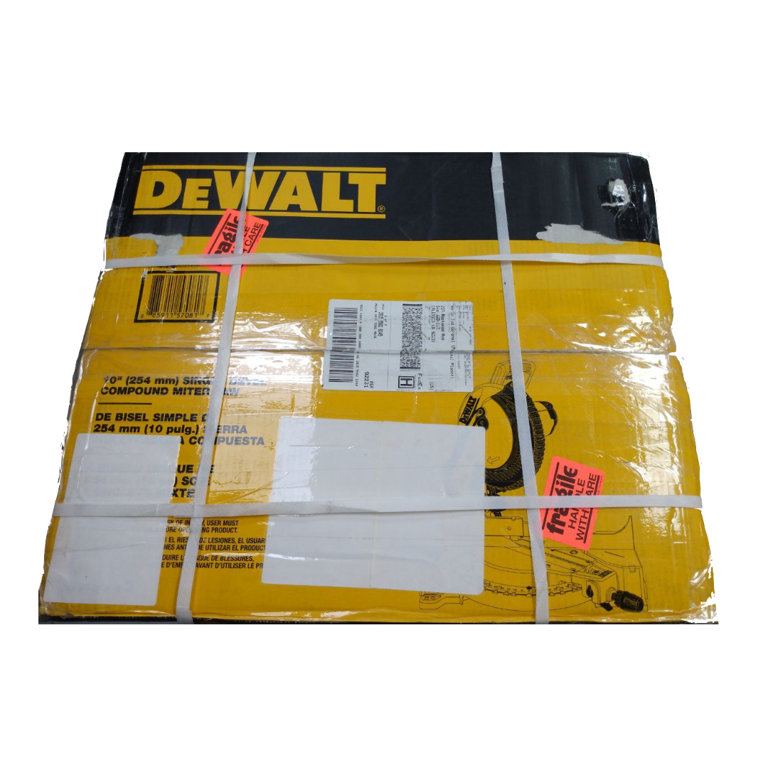 Dewalt Dws713 Sierra Ingletadora De Un Solo Bisel 254mm 15 Amp 10 Pulg Reacondicionado Grado A