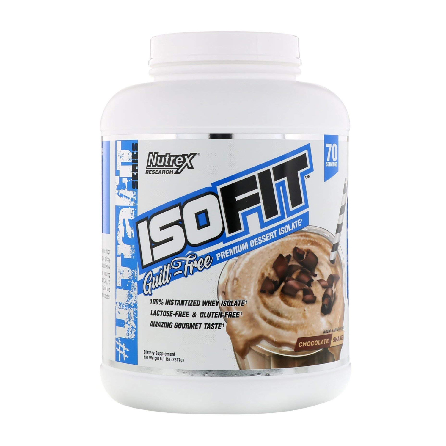 Proteina Nutrex IsoFit 5lbs 70 Serv.  - Fresa