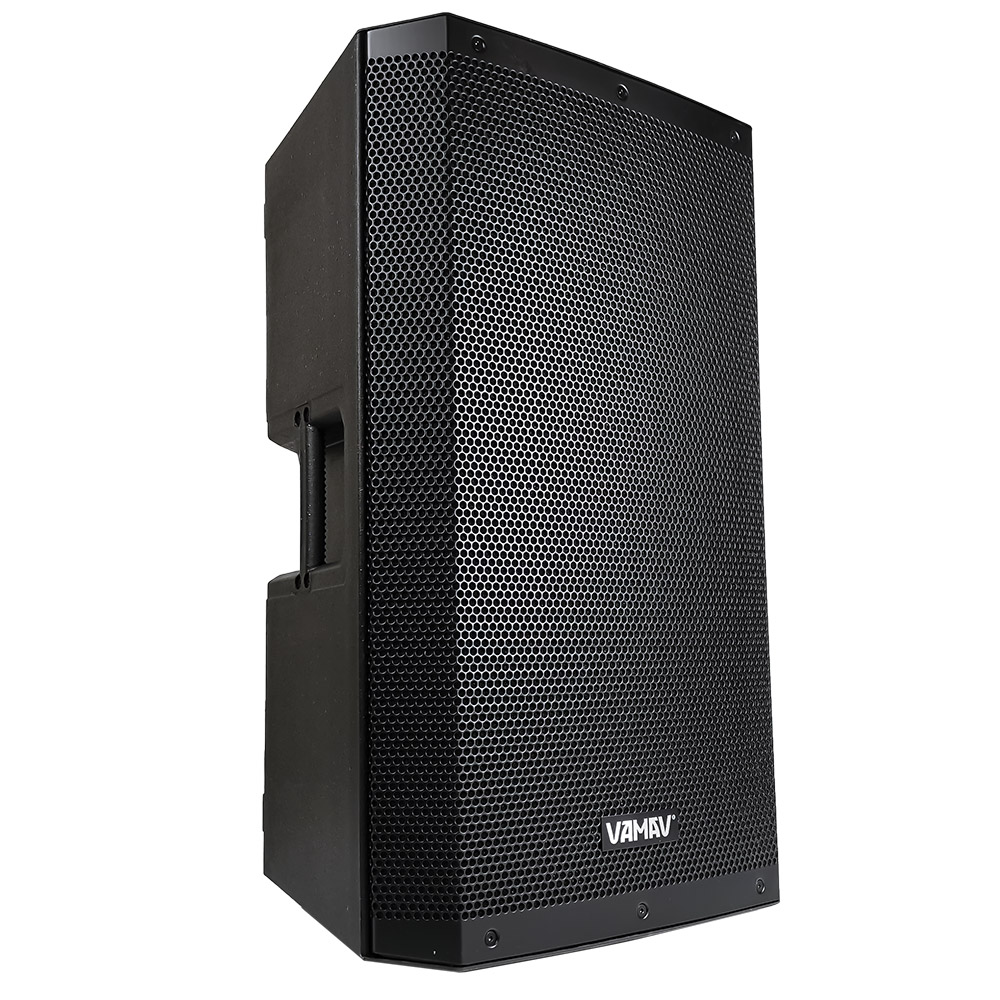 Bafle Amplificado de 15 Pulgadas con 150 Watts de Potencia Musical de Gran Calidad Entrada USB Lector SD MiniPlug y Plug RCA Master AVZ-02