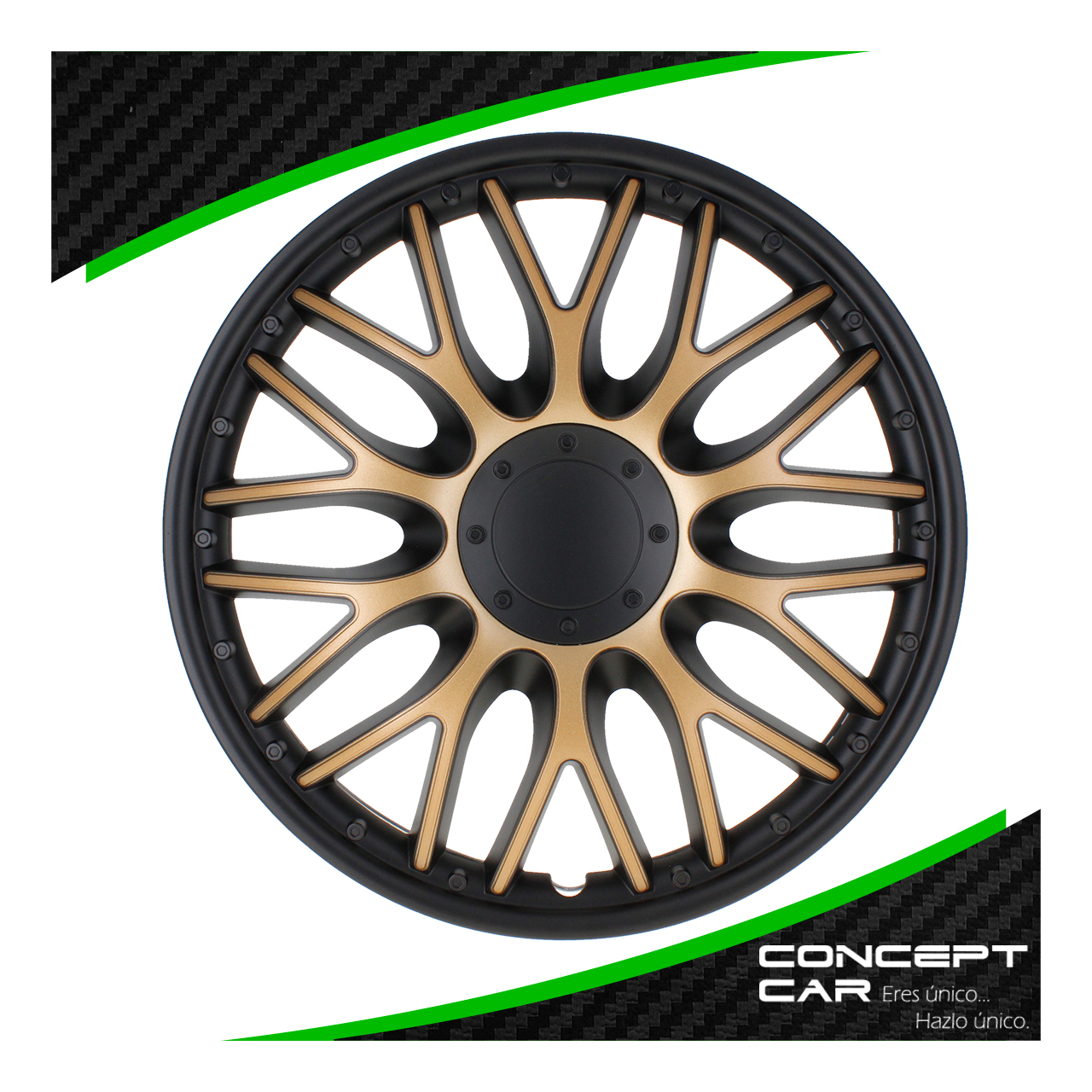 Juego 4 Tapones Rin Calidad Premium Orden Dorado Rin 15