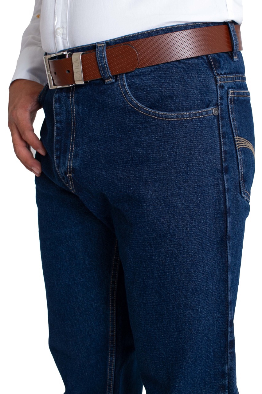 Pantalón De Hombre Con Reflejante Mezclilla Gruesa Vaquero American Force F-14