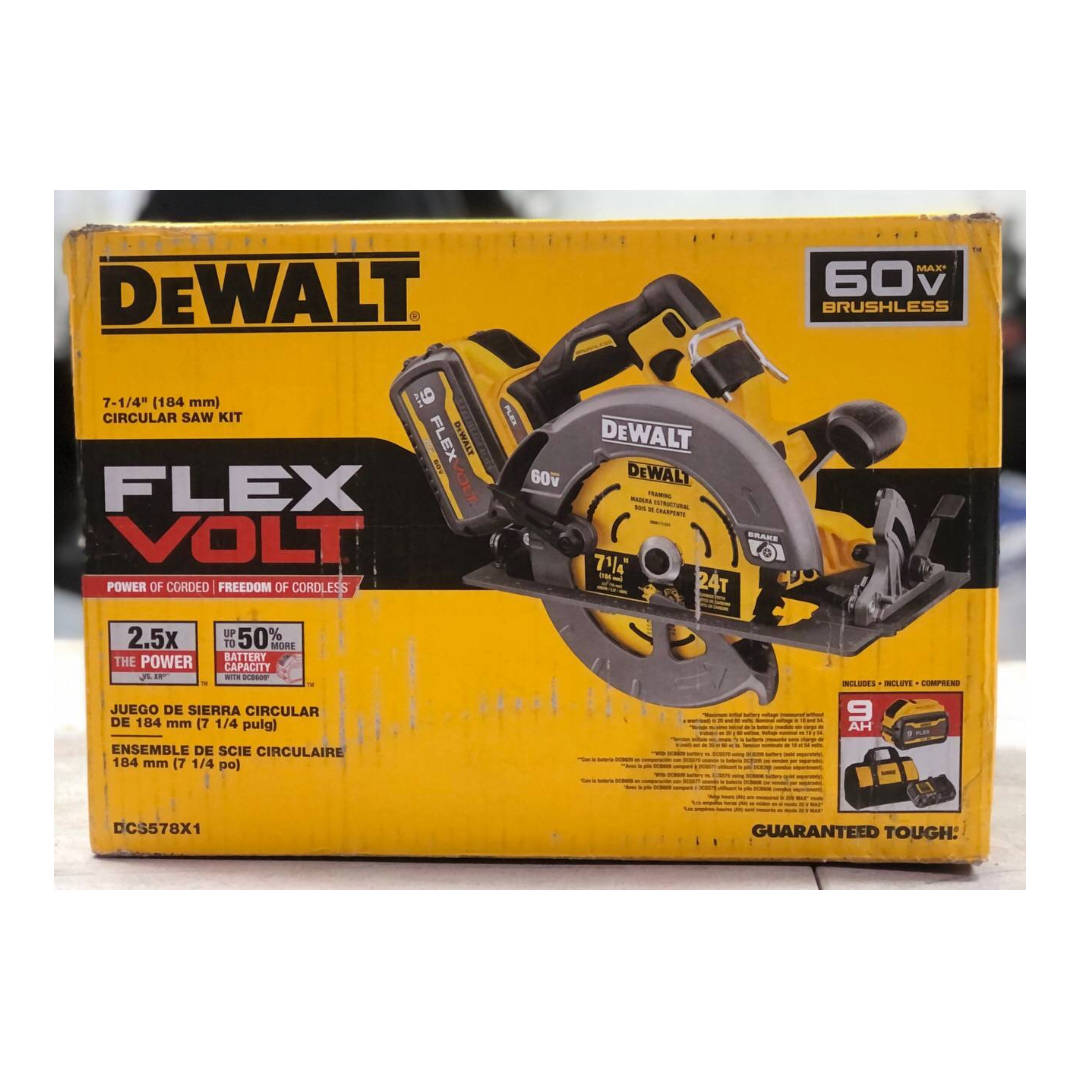 Dewalt Flexvolt 60v Max* Sierra Circular Con Kit De Freno, 7-1/4 Pulgadas (dcs578x1) Reacondicionado Grado A