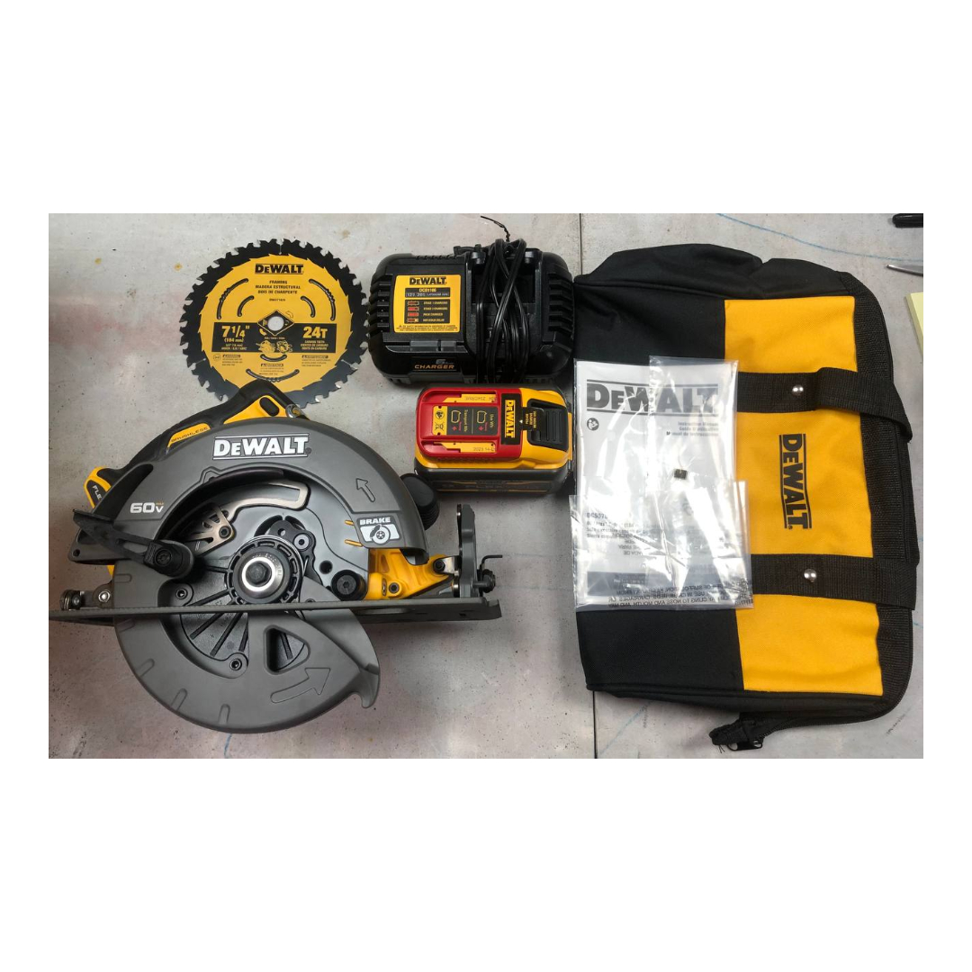 Dewalt Flexvolt 60v Max* Sierra Circular Con Kit De Freno, 7-1/4 Pulgadas (dcs578x1) Reacondicionado Grado A