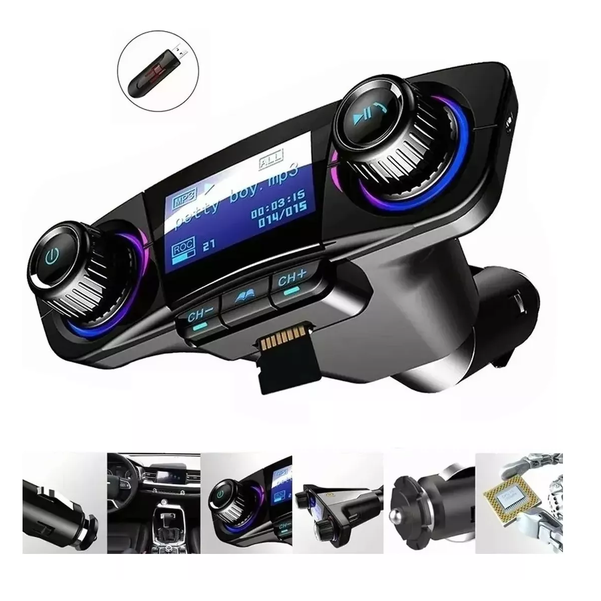 Reproductor Música Para Automóvil Bluetooth