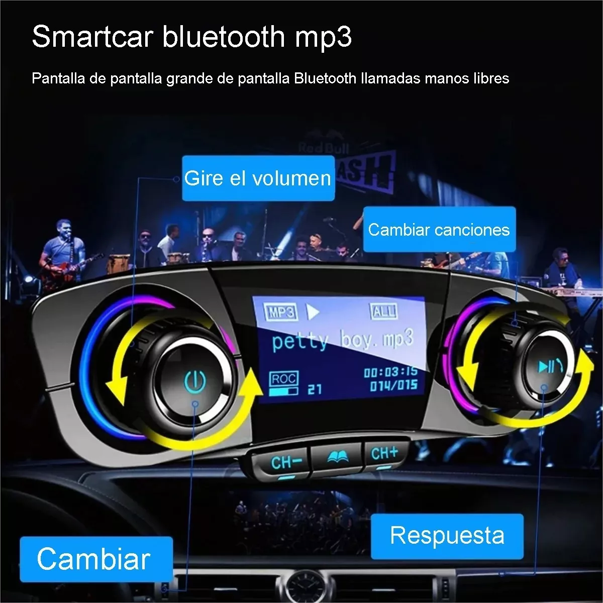 Reproductor Música Para Automóvil Bluetooth