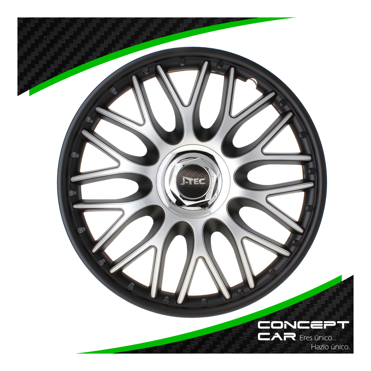 Juego 4 Tapones Rin Calidad Premium Orden Plata Rin 16