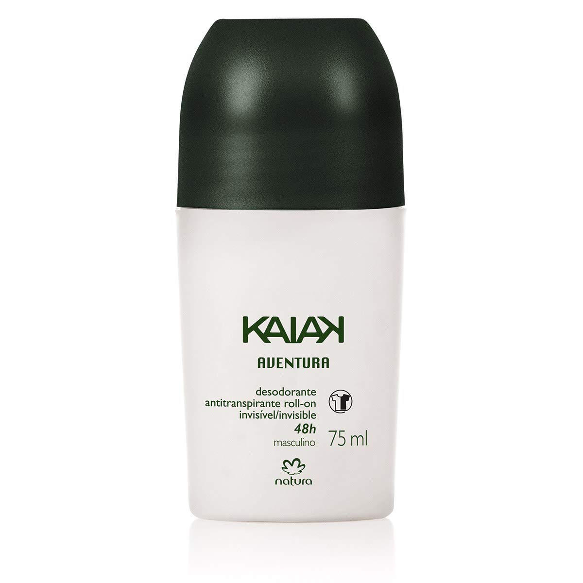 Desodorante Antitranspirante Roll-on Invisible Aventura Kaiak Natura 75ml Pack 3
