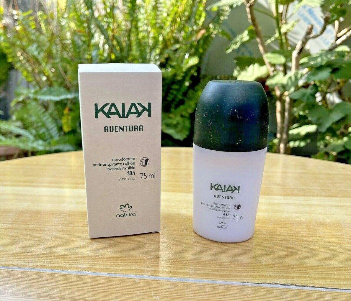 Desodorante Antitranspirante Roll-on Invisible Aventura Kaiak Natura 75ml Pack 3