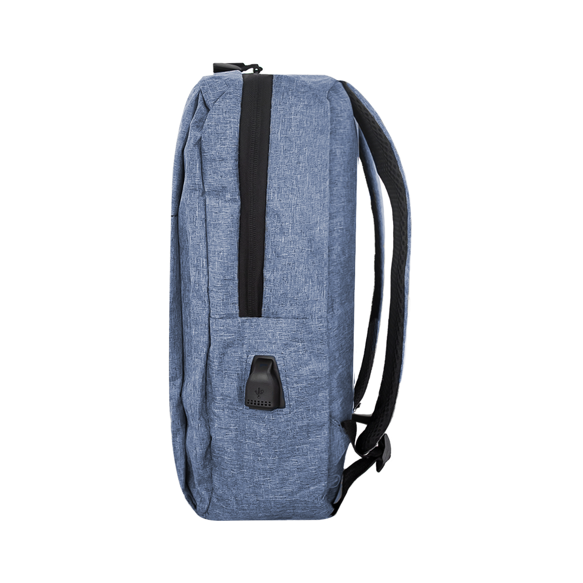 Unycos - Mochila 26L Para Portátiles Y Netbooks De Hasta 15,6 Pulgadas, Impermeable, Puerto De Carga USB, Mochila De Hombre Y Mujer Ergonómica Para Trabajo, Viajes, Colegio Y Uso Diario (Azul