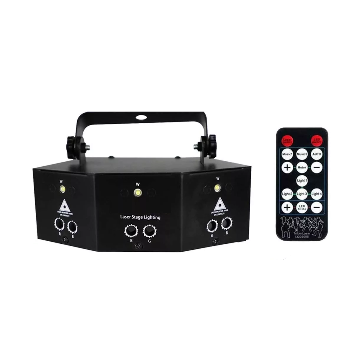 Luces Rgb Proyector Láser Disco Dj Estroboscópico Escenario