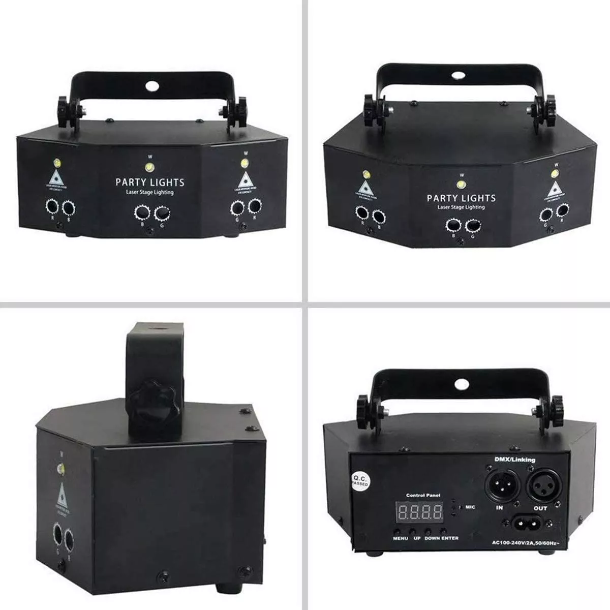 Luces Rgb Proyector Láser Disco Dj Estroboscópico Escenario