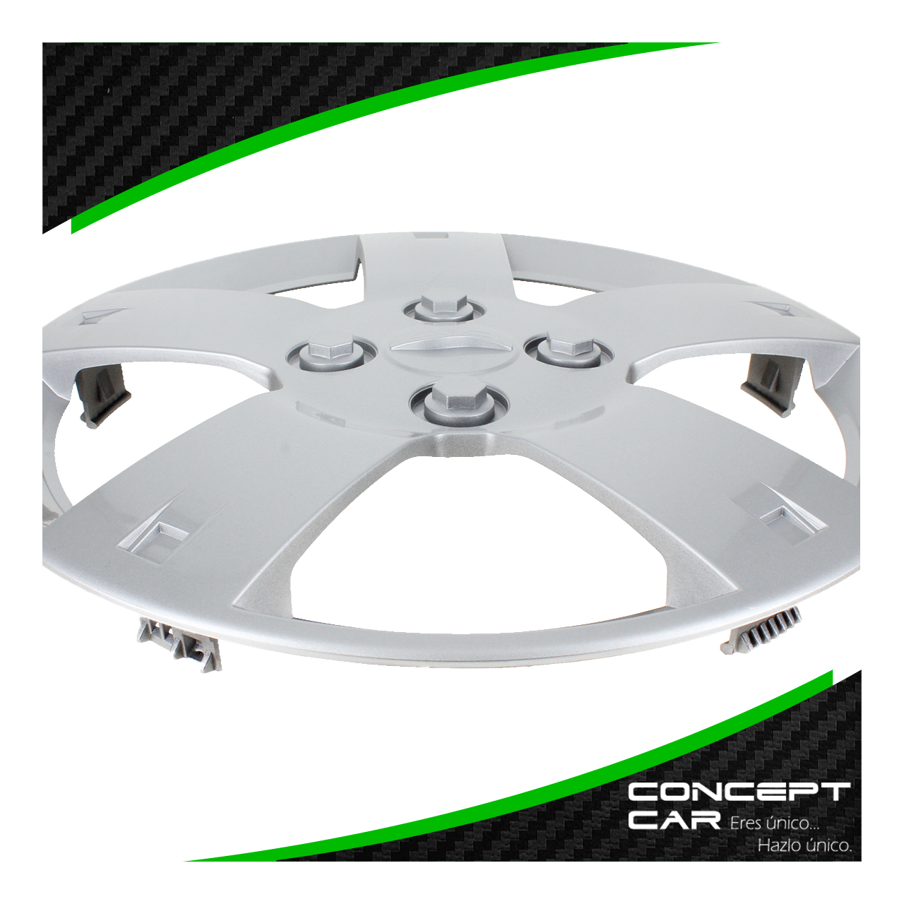 Juego 4 Tapones Rin Aveo 14 Pulgadas Universal 4 Birlo Gris