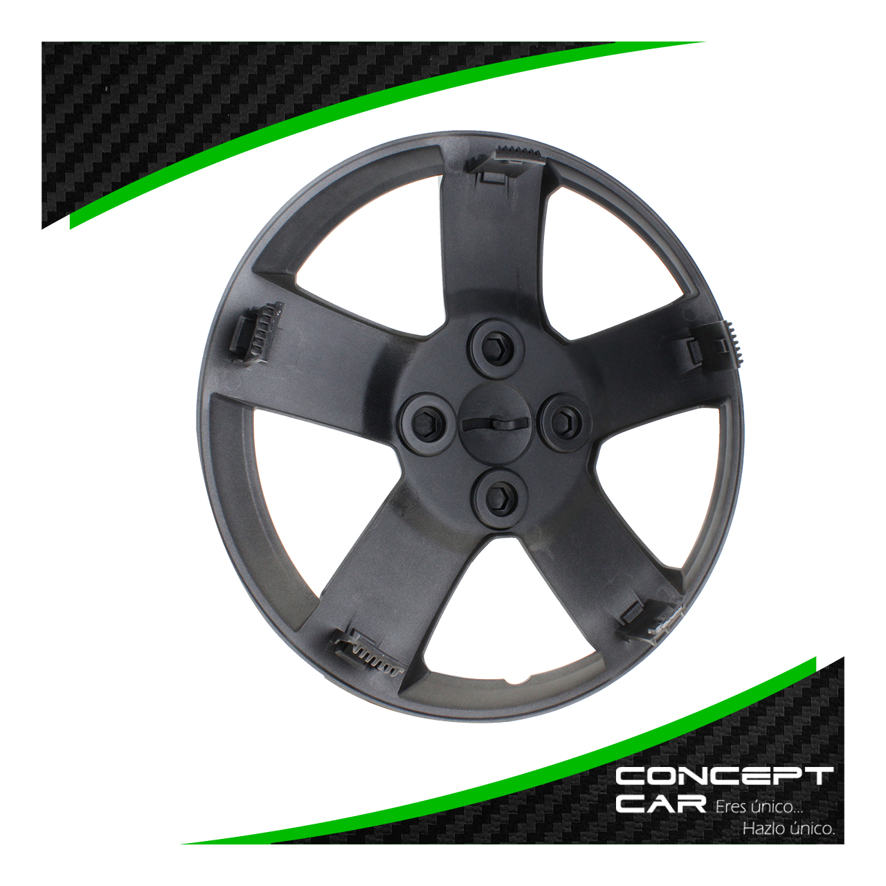 Juego 4 Tapones Rin Aveo 14 Pulgadas Universal 4 Birlo Gris