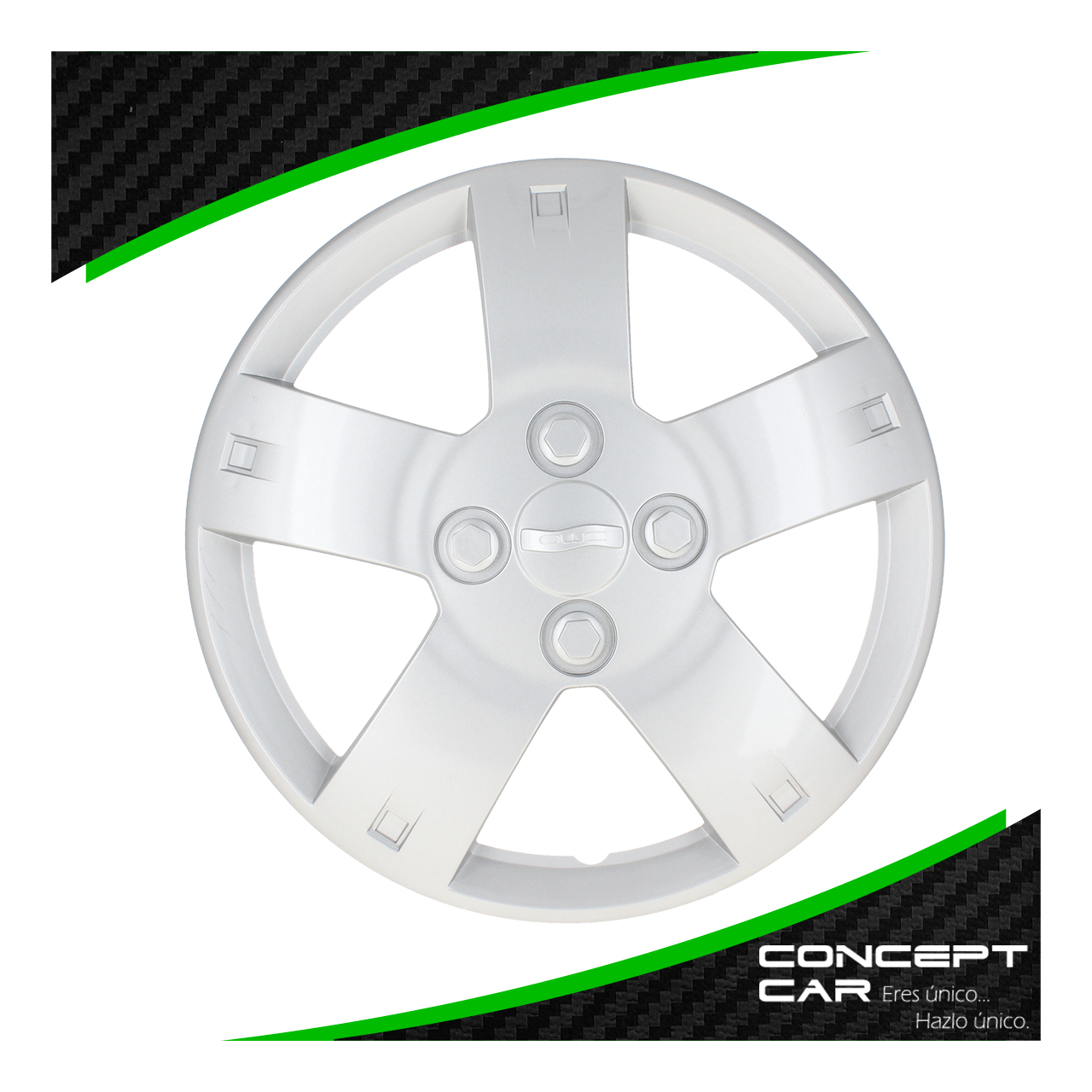 Juego 4 Tapones Rin Aveo 14 Pulgadas Universal 4 Birlo Gris