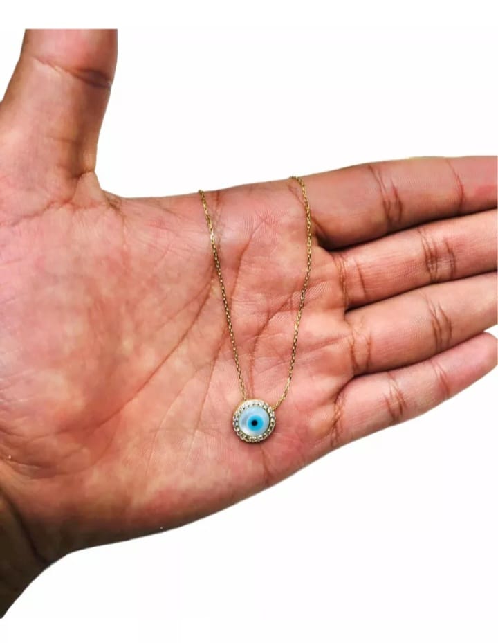 Gargantilla Ojo Turco Oro 10k + Obsequio