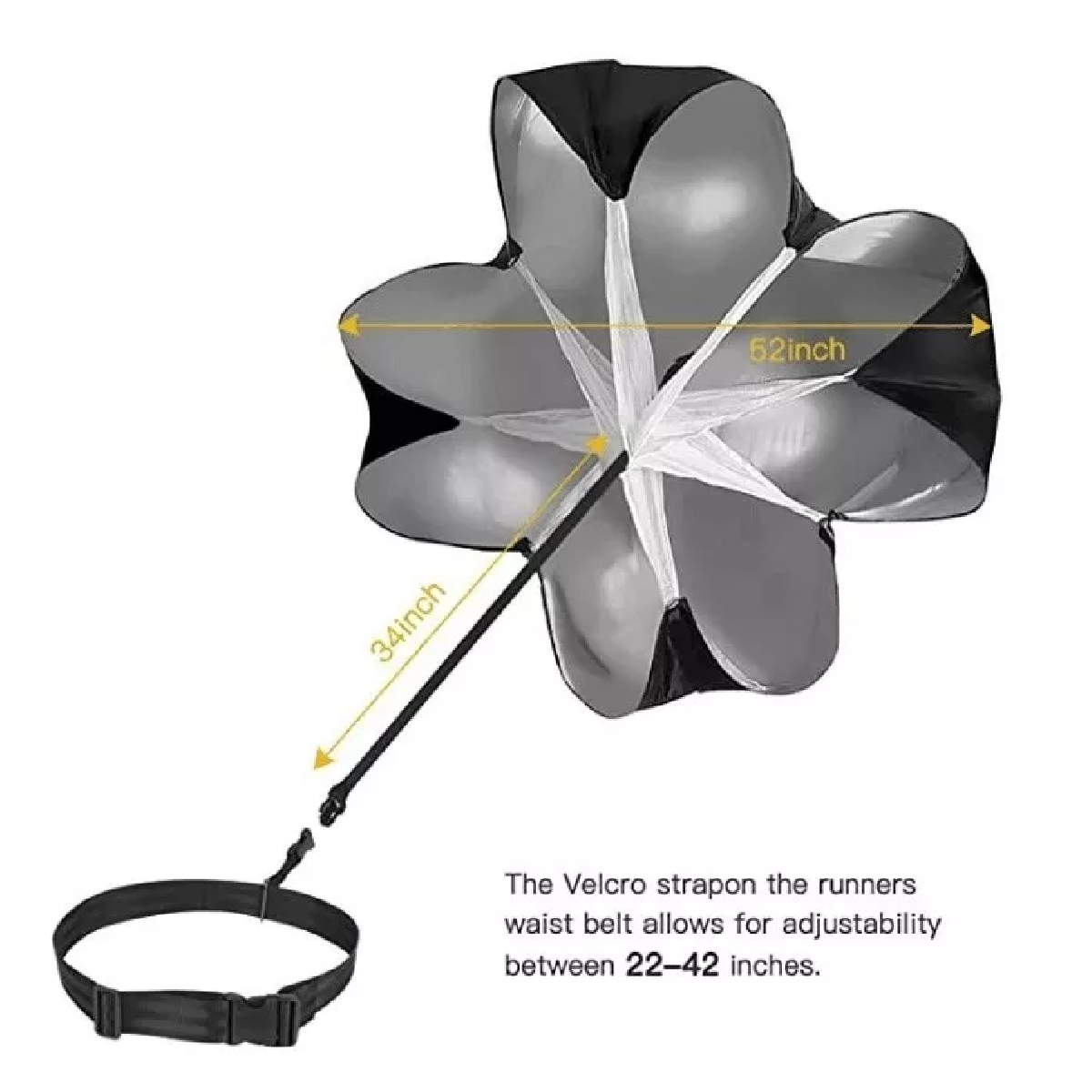 Paracaídas De Resistencia Entrenamiento Atletas Velocidad