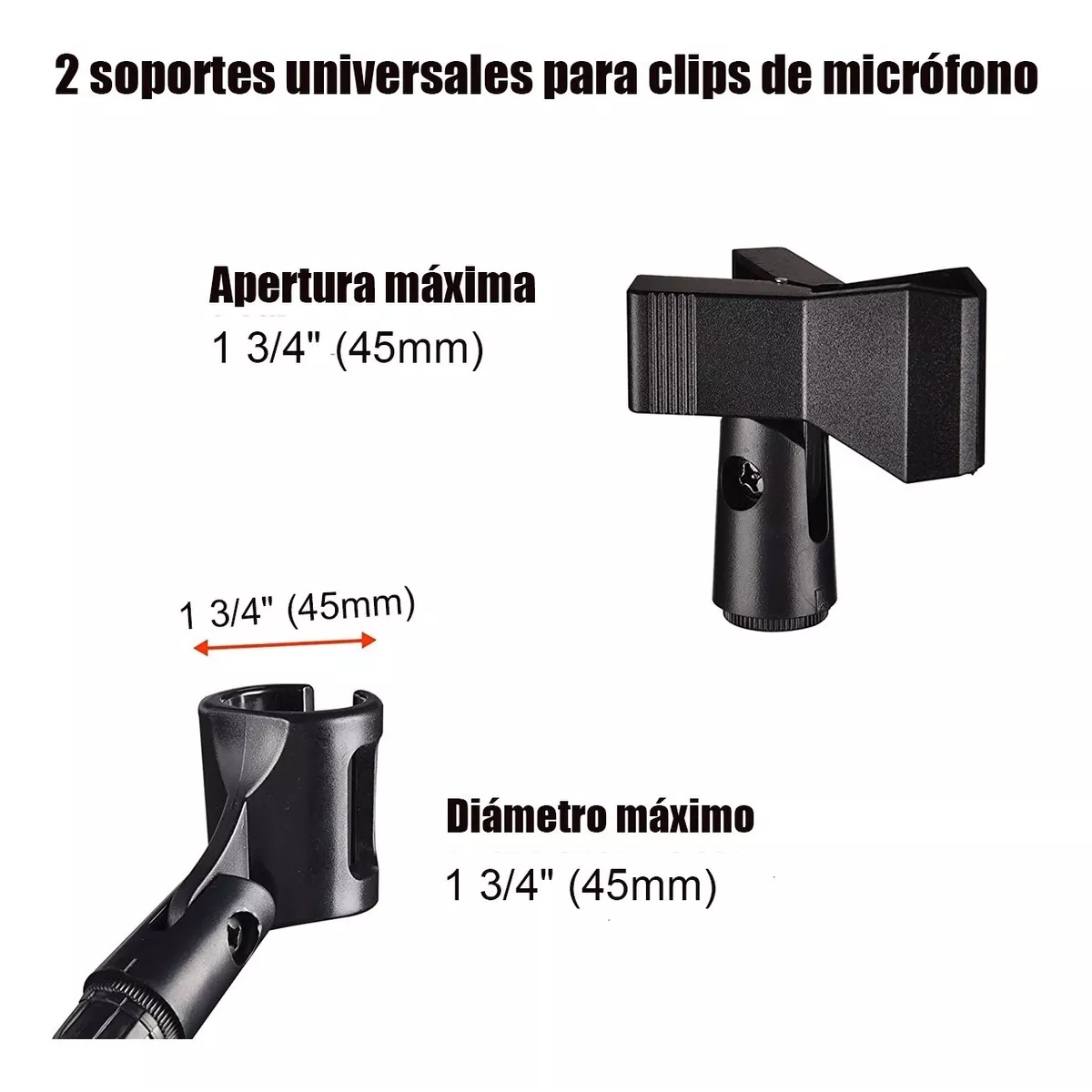 Set 4x Pedestal Soporte De Micrófono Stand Kit Para 8 Micrófono
