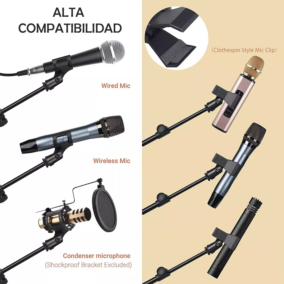 Pedestal Tripie Para Microfono