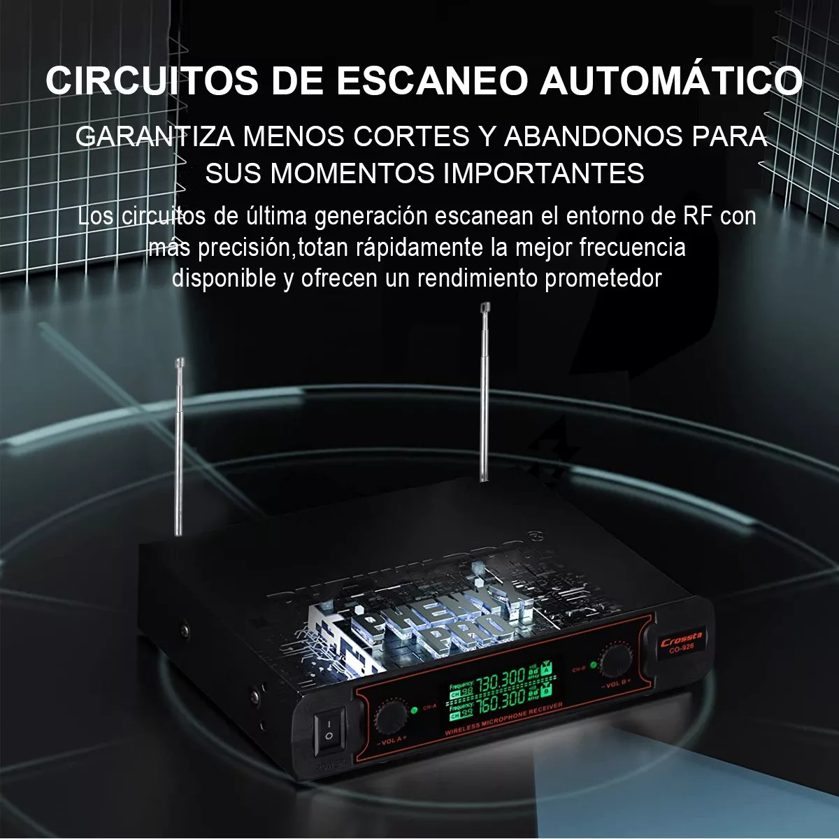 Set 2 Micrófonos Inalámbricos Uhf Handheld Profesional Sistema