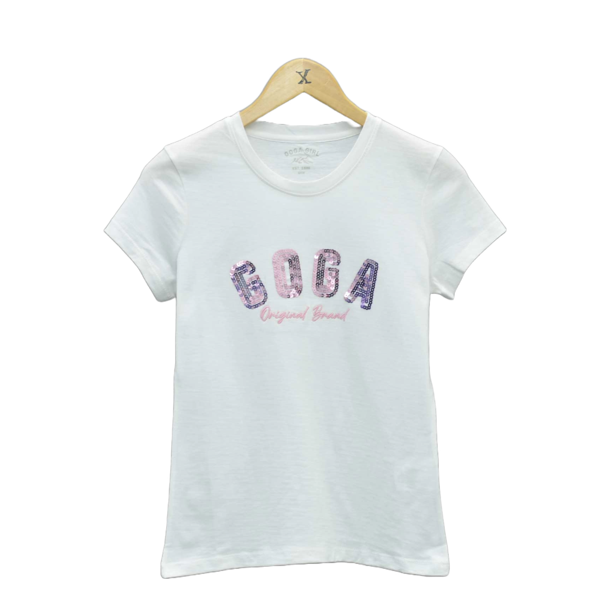 Playera para mujer con detalle de lentejuelas goga algodón
